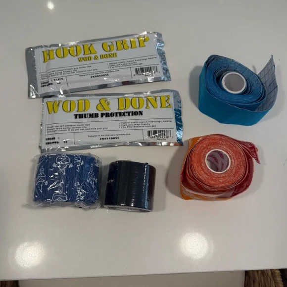 Kinesiology Tape Bundle + WOD & DONE Hook Grip + Lift Genie Tape - Picture 2 of 3